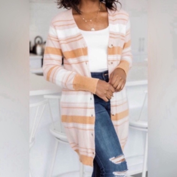 Pink Lily Colourblock Cardigan - Picture 6 of 9